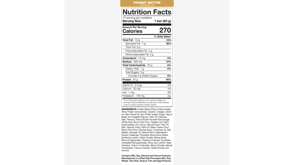 MTN OPS Performance Protein Bar