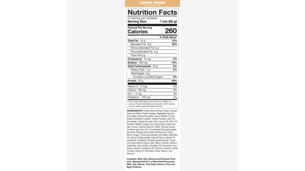 MTN OPS Performance Protein Bar