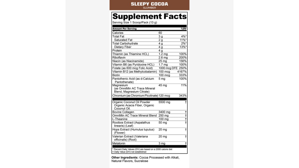 MTN OPS Slumber Supplemental Beverages