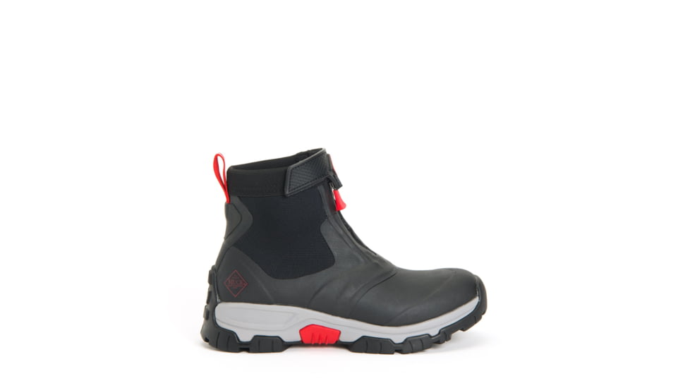 Muck Boots Apex Zip Mid Boots - Mens, Black/Gray/Red, 11, AXMZ-106-BLK-110