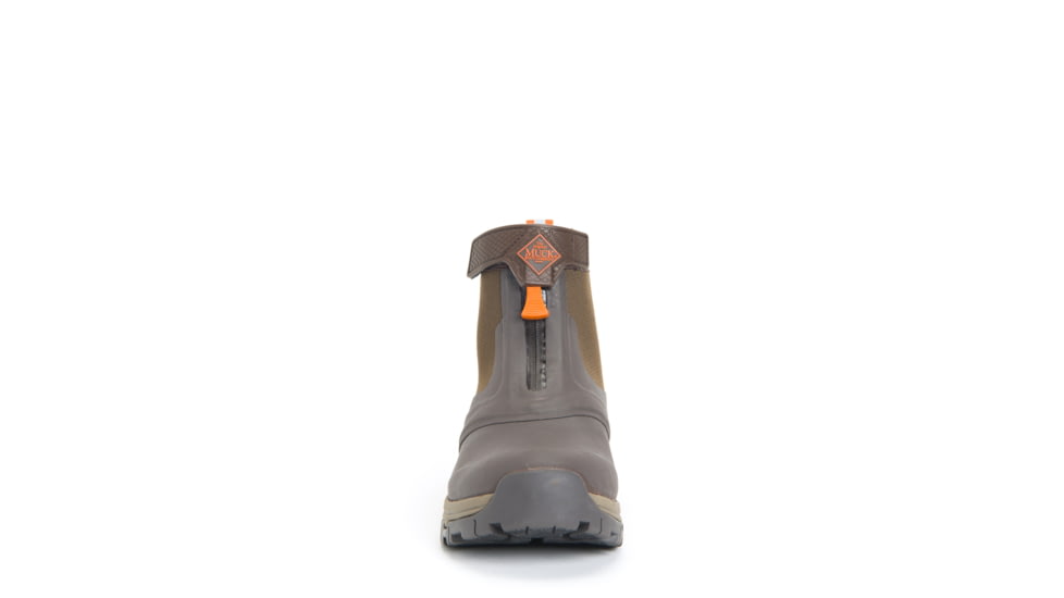 Muck Boots Apex Zip Mid Boots - Mens, Dark Brown/Orange, 9, AXMZ-907-BRN-090