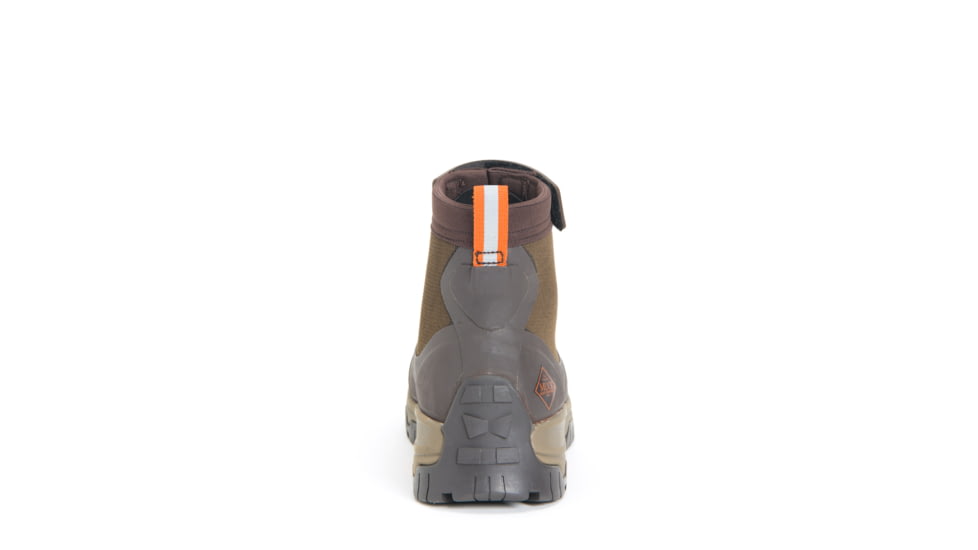 Muck Boots Apex Zip Mid Boots - Mens, Dark Brown/Orange, 9, AXMZ-907-BRN-090