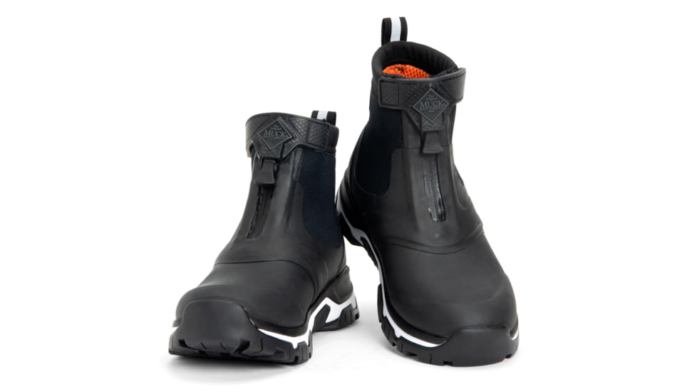 Muck Boots Apex Zip Mid Boots - Womens, Black/White, 7, AXWZ-000-BLK-070