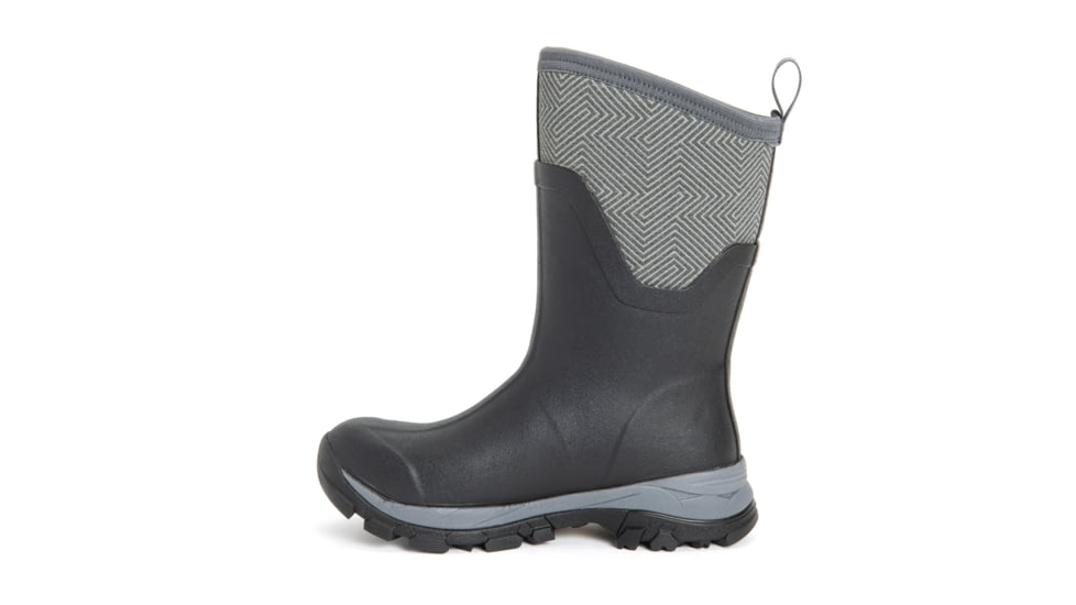 Muck Boots Arctic Ice Grip A.T. Mid Boots - Womens, Black/Grey Geometric, 7, ASVMA-101-GRY-070