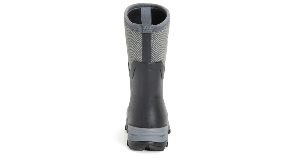 Muck Boots Arctic Ice Grip A.T. Mid Boots - Womens, Black/Grey Geometric, 7, ASVMA-101-GRY-070
