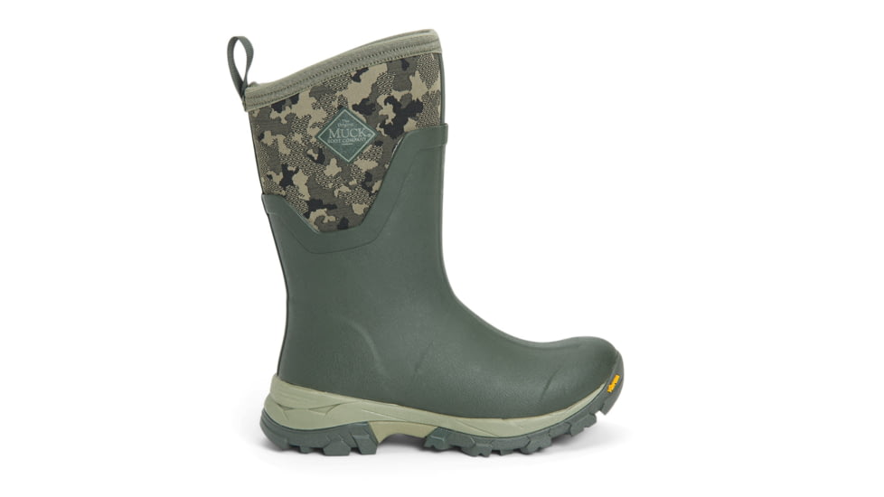 Muck Boots Arctic Ice Grip A.T. Mid Boots - Womens, Moss w/ Camo, 7, ASVMA-300-CAM-070