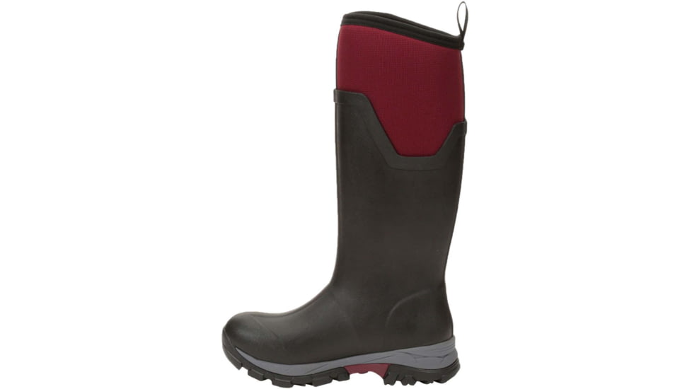 Muck Boots Arctic Ice Grip A.T. Tall Boots - Womens, Black/Maroon, 6, ASVTA-600-RED-060