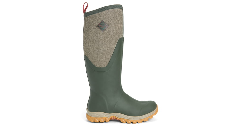 Muck Boots Arctic Sport II Tall - Women's, Dark Olive/Herringbone, 9, AS2T-3TW-GRN-090