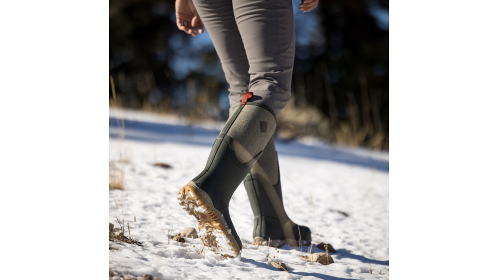 Muck Boots Arctic Sport II Tall - Womens, Dark Olive/Herringbone, 9, AS2T-3TW-GRN-090