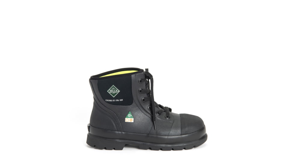 Muck Boots Chore Classic 6in CSA Steel Toe Boots - Men's, Black, 9, C6ST-CSA-BLK-090