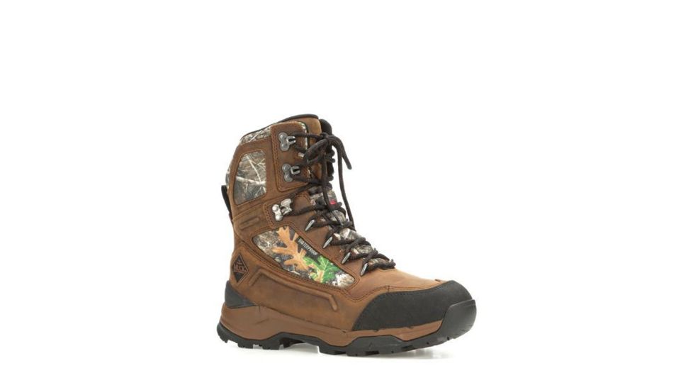 Muck Boots Men's Summit Lace 10 in Boots, Brown/Realtree Edge Mini, 7.5, MSLM-9RT-CA-075