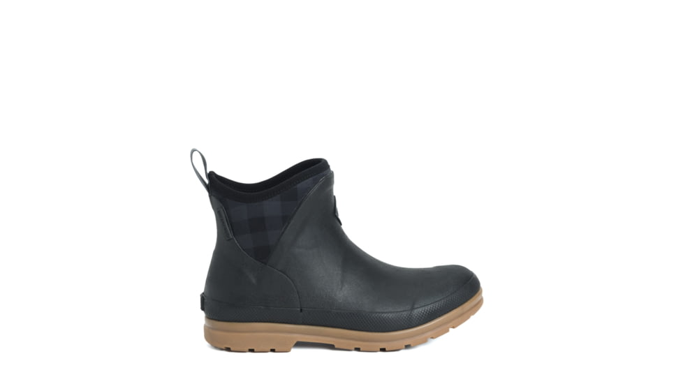 Muck Boots Originals Ankle Boot - Womens, Black/Plaid/Gum, 6, OAW-1PLD-BLK-060