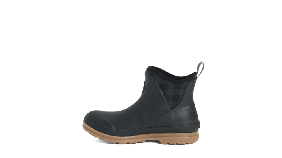Muck Boots Originals Ankle Boot - Womens, Black/Plaid/Gum, 6, OAW-1PLD-BLK-060