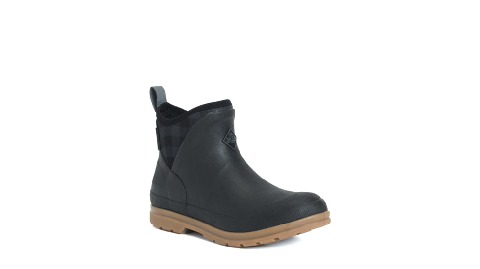 Muck Boots Originals Ankle Boot - Women's, Black/Plaid/Gum, 6, OAW-1PLD-BLK-060
