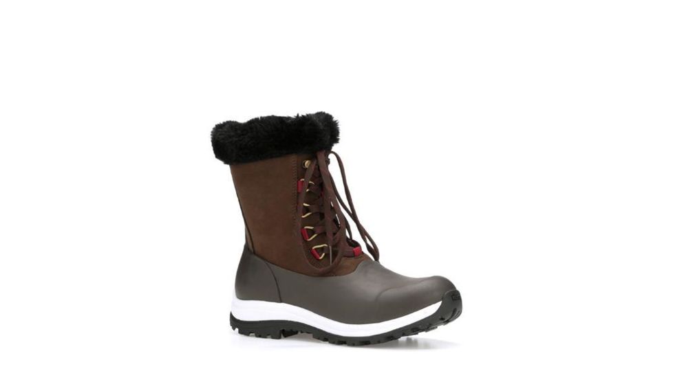 Muck Boots Women's Apres Lace Arctic Grip Boots, Brown, 11 WALV-900-BRN-110
