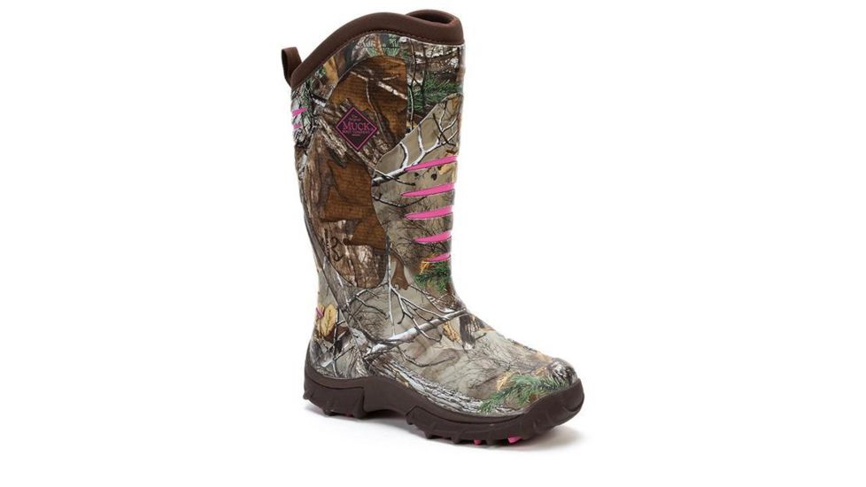 Muck Boots Women's Pursuit Stealth Boot, Realtree Xtra/Pink, 7 WPS-RTX4-RT-070