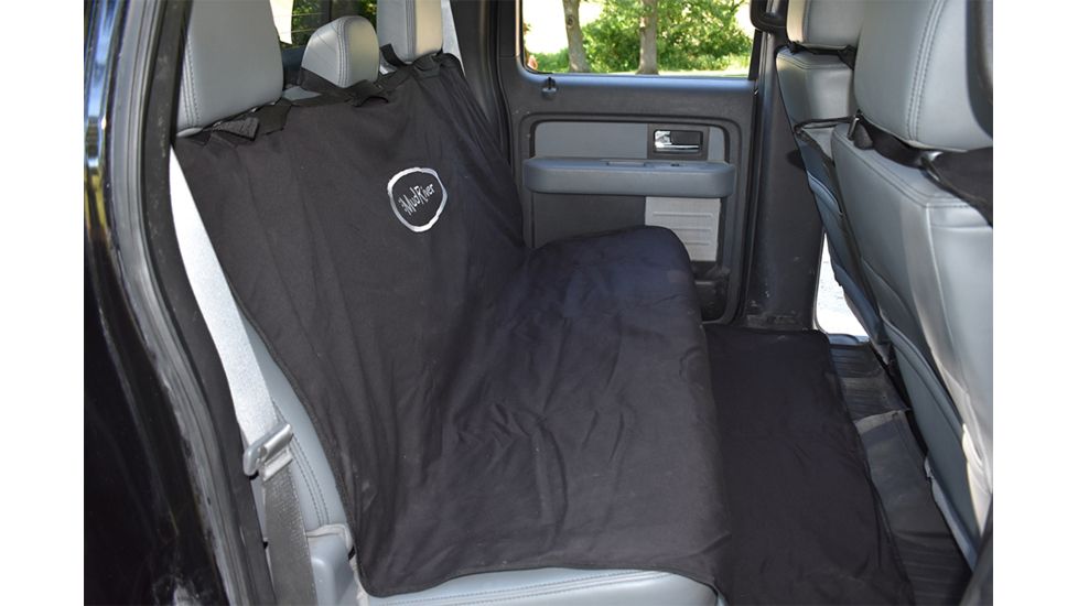 Mud River 7771 2 Barrel Double Seat Cover, Black/Gray, Reg 56 x 68in, 18605