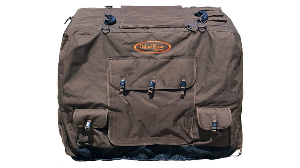 Mud River Dixie Insulated Kennel Cover M, Brown MRM1414