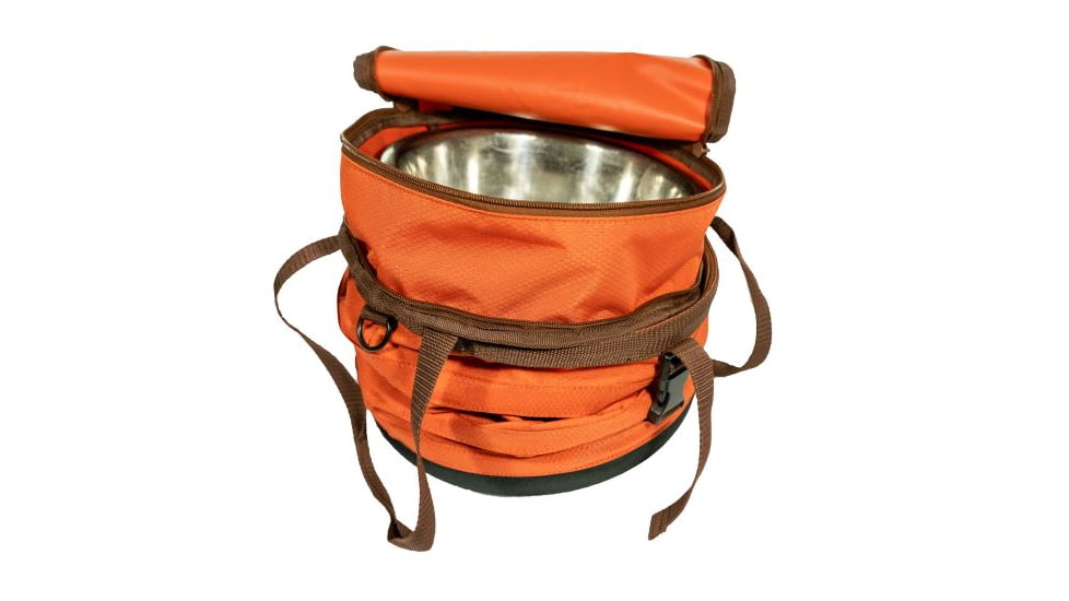 Mud River MR Magnum Feed And Retrieve Food Bucket, Orange, 18399