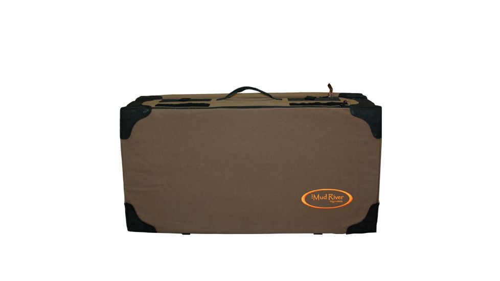 Mud River The Frisco-Brown-wax canvas Travel Dog Bed, Brown MR2024