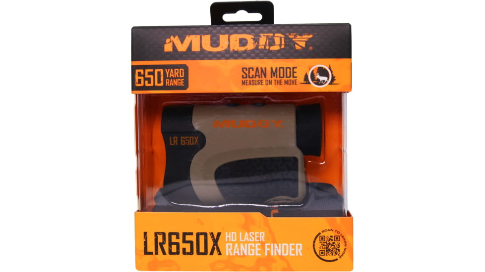 Muddy 650 Yard Laser Range Finder, Black/Grey, MUD-LR650X