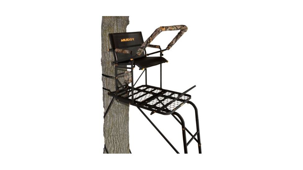 Muddy Boss Hawg Ladderstand, Black/Camo MLS1600