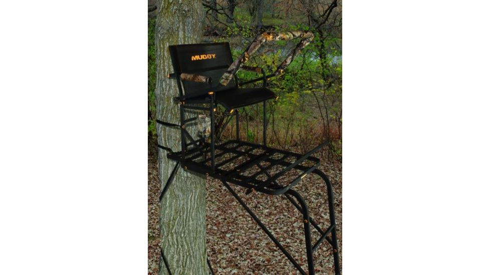 Muddy Boss Hawg Ladderstand, Black/Camo MLS1600