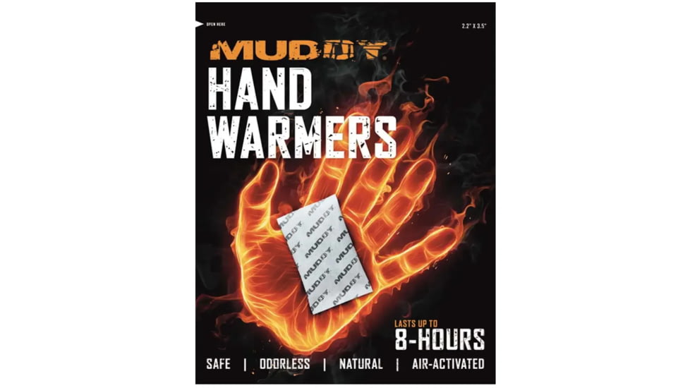 Muddy Hand Warmer, 40 Cound, White, MUD-DHW-PDQ
