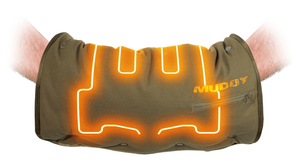 Muddy Nucleus Heated Hand Muff and Seat, Brown Clay, One Size, MUD-HT-HM-CL