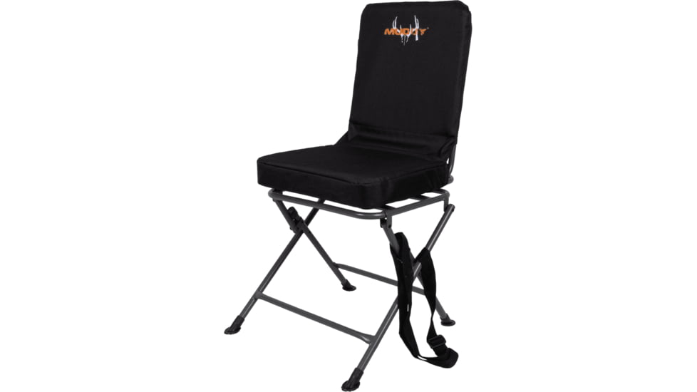 Muddy Padded Swivel Chair, Black, MUD-PSCHR
