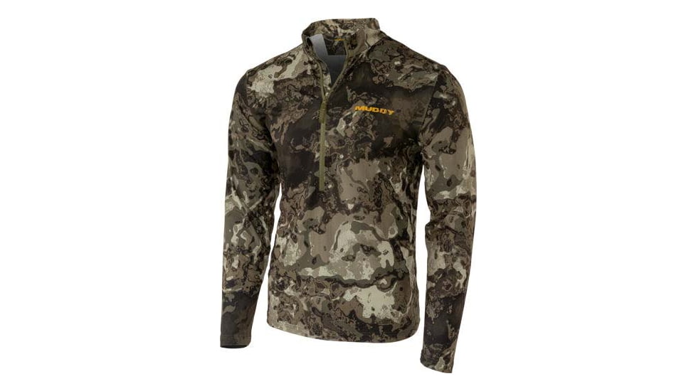 Muddy TRX Lightweight Quarter Zip - Men's, Veil Canyon Grey, 2Extra Large, MUD-LW-QZ-VCG-2X