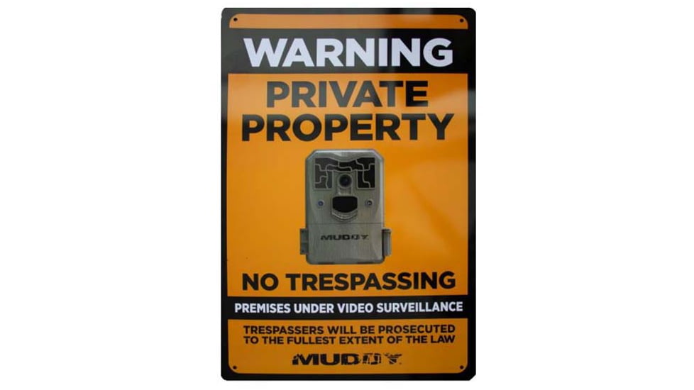 Muddy Video Surveillance Sign, 1pk, MUD-SIGN-VS