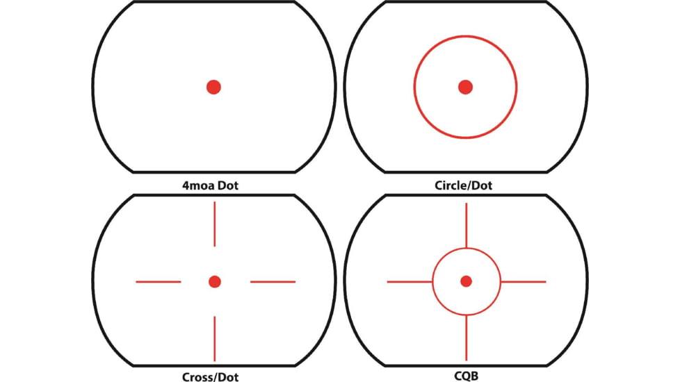 Mueller Optical 33mm Quick Shot 1MOA 3.25in Waterproof Red Dot Scope, Black