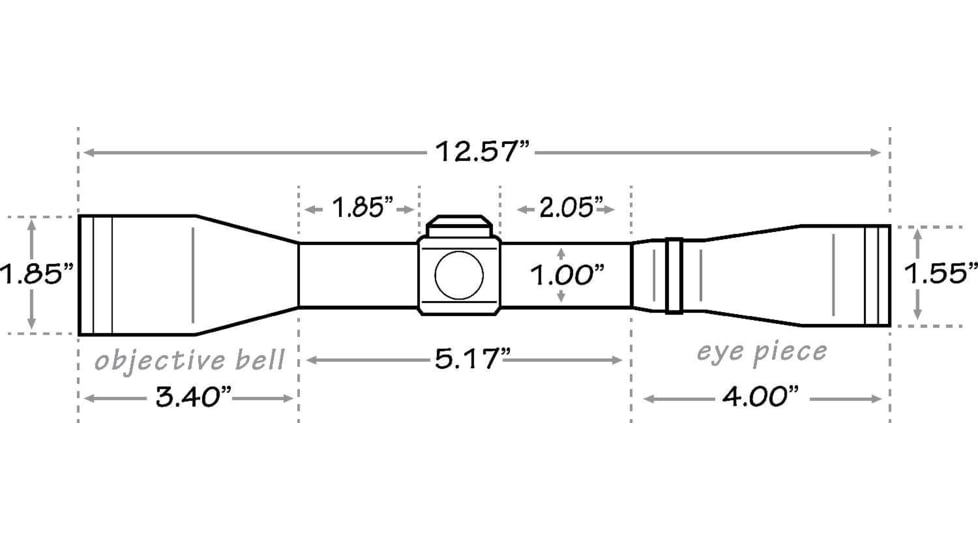 Mueller Optics 3-9x40mm Sport Dot German #4 Reticle Rifle Scope MU3940IGR