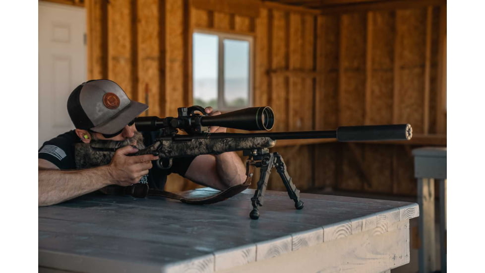 Mueller Optics 40x56 Side Focus Target Dot Rifle Scope, Matte Black, MU4056