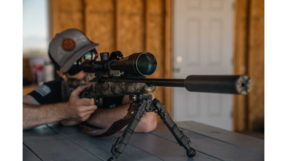 Mueller Optics 40x56 Side Focus Target Dot Rifle Scope, Matte Black, MU4056