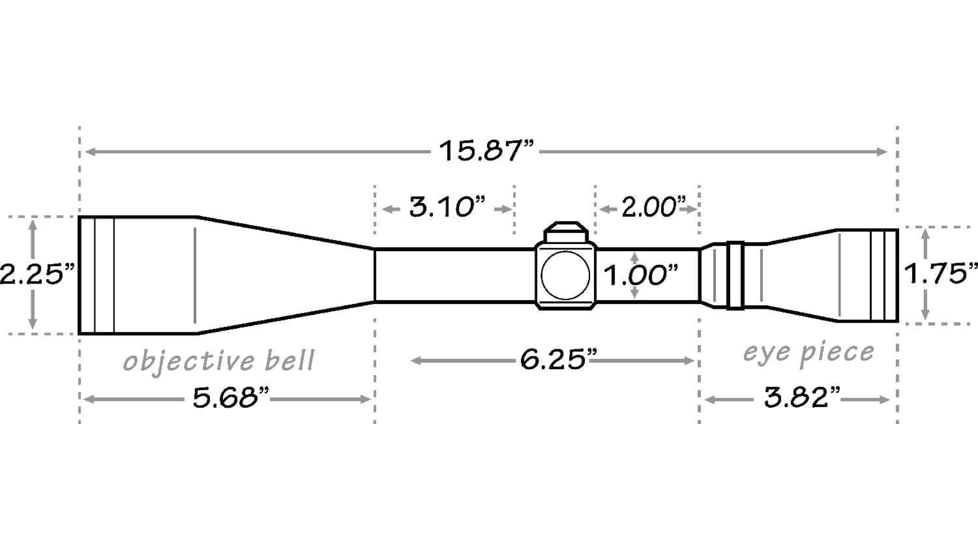 Mueller Optics 8.5-25x44AO Tactical Rifle Scope MT852544