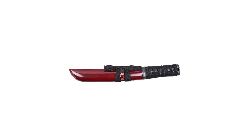 Musashi Asuka Tanto, 15in Hand Forged Razor Sharp Blade With 1045 Carbon Steel, Red, SS073BD