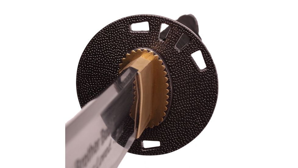 Musashi Budds Sword, 27in Carbon Steel Hand Forged Katana Blade, Black Wood Saya, SS028BK-2C