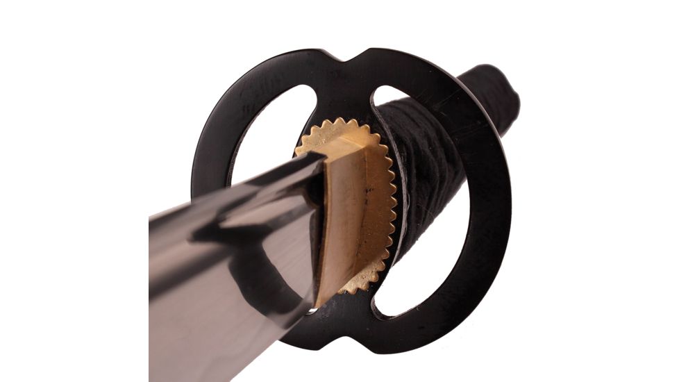 Musashi Carbon Steel Katana Blade With Bo-Hi, Saya Black Mat Finish, SS192BK