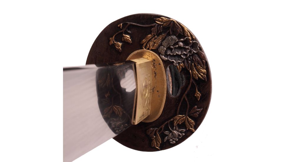 Musashi Katana, 1045 Steel With Water Temper Process Blade, Real Ray Skin Wrapped Grip And Black Cotton Cord Wrap, Blue, SS782BL