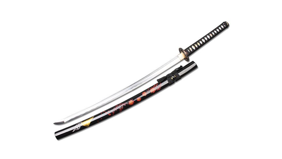 Musashi Musha Handmade Samurai Swords, 40 1/2 1045 Carbon Steel Blade w/ Hand Painted Scabbard, SS061