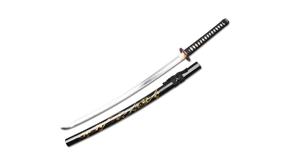 Musashi Musha Handmade Samurai Swords, 40 1/2 1045 Carbon Steel Blade w/ Hand Painted Scabbard, SS062
