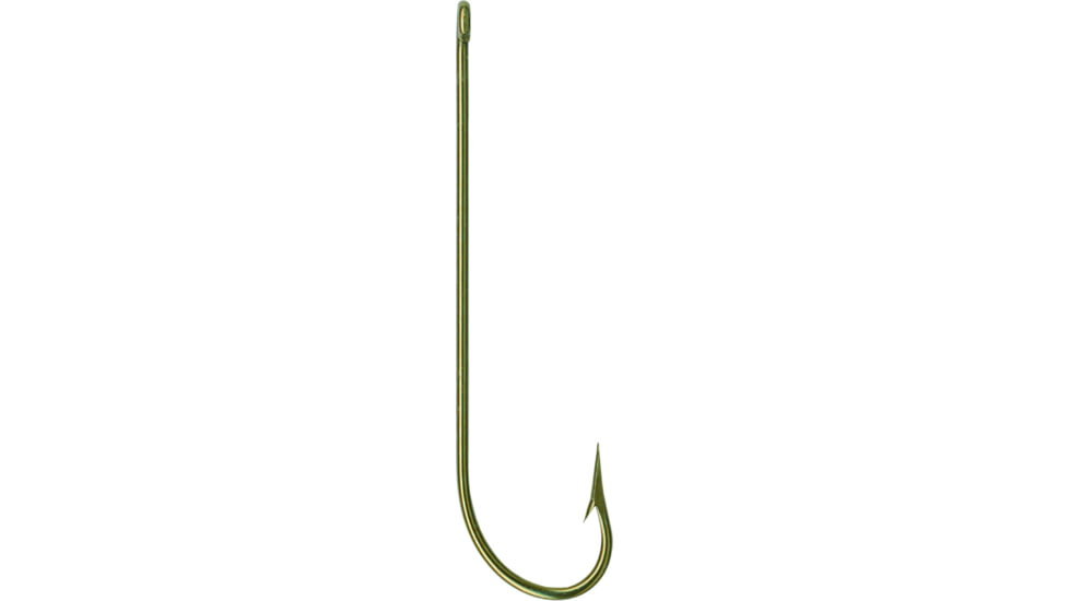 Mustad Carlisle Hook, Kirbed Point, Offset Ringed Eye, Bronze, Size 8, 10 per Pack, 3191-BR-8-10