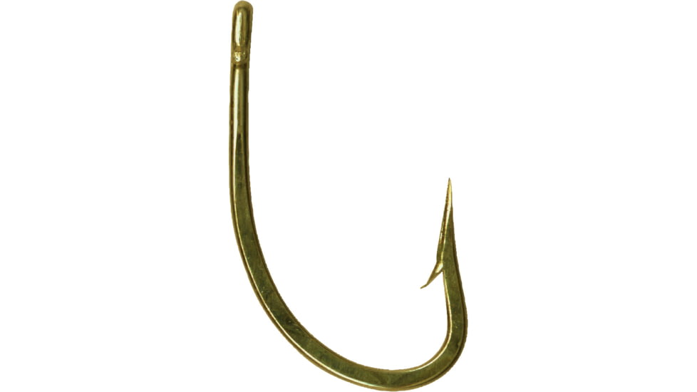 Mustad Classic O'Shaughnessy Live Bait Hook, Forged, 3X Short Shank, Ringed Eye, Bronze, Size 6, 10 per Pack, 9174-BR-6-10