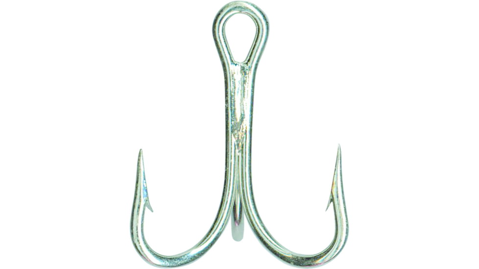Mustad Classic Treble Hook, Size 6, 1X Short Shank, 3X Strong, Ringed Eye, Durasteel, 25 per Pack, 7794-DS-6-25