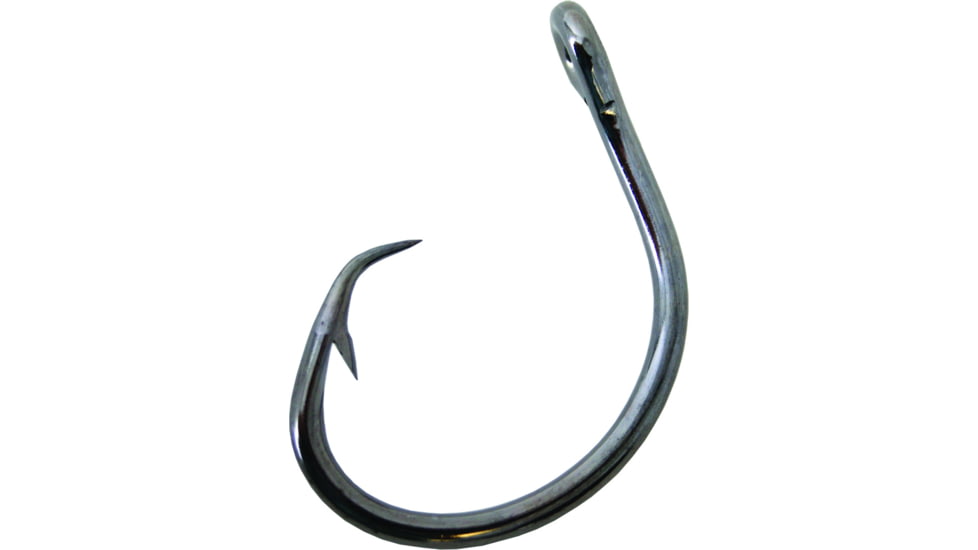 Mustad Ultrapoint Demon Perfect Circle Hook, Needle Point, 2X Short Shank, 3X Strong, Wide Gap, Ringed Eye, Black Nickel, Size 10/0, 5 per Pack, 39950NP-BN-10/0-5U