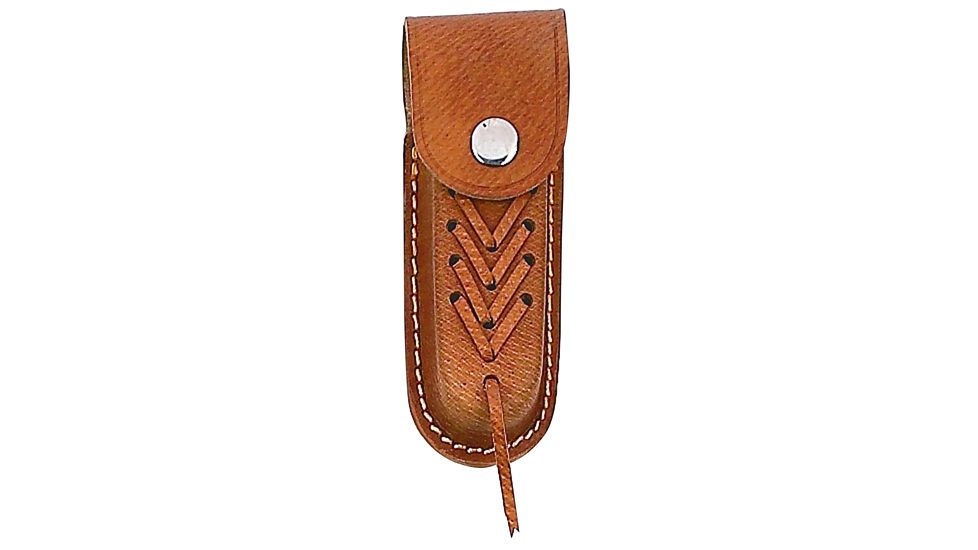 Mustang Leather Sheath, Fits 4.50 to 5.00 in., Brown FP15555