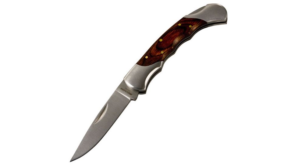 Mustang Nobility III Folding Knife, Pakkawood Handle, w/Sheath FP20743