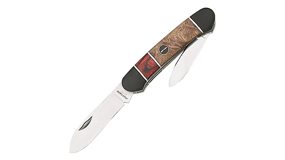 Mustang Raiz, Pakka &amp; Blackwood Handle, Two Blades, Plain FP20782